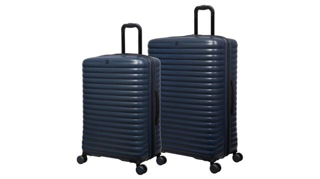 Pair of black suitcases